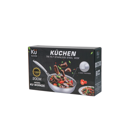 3-LAYER STAINLESS STEEL FRYING PAN KU W20625