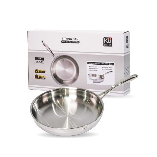 26CM 5-PLY S/S FRYING PAN KU FP261316