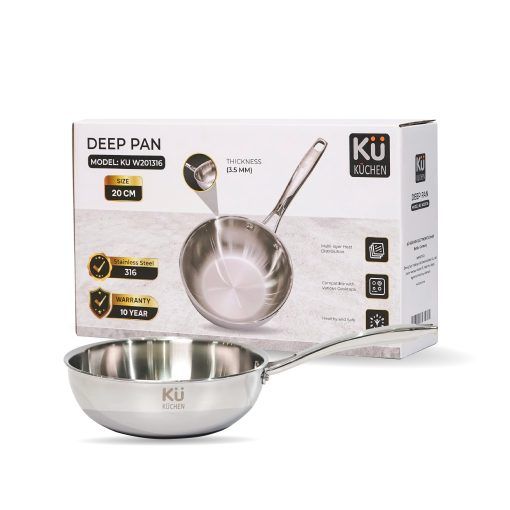 20CM 3-PLY S/S DEEP PAN KU W201316