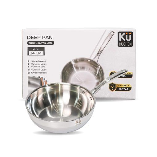24CM 5-PLY S/S DEEP PAN KU W241316