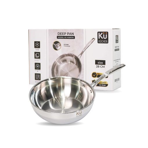28CM 5-PLY S/S FRYING PAN KU FP281316